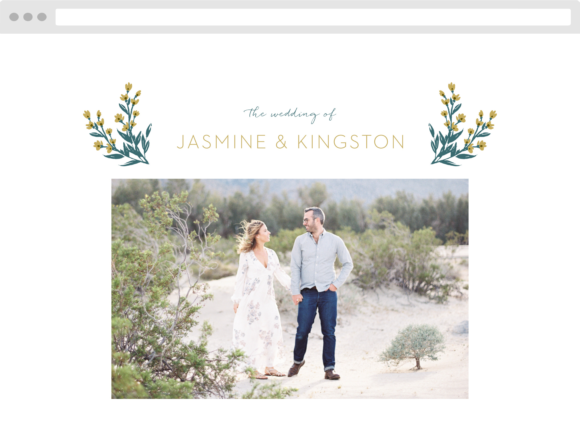 Daisy Daydream Wedding Website