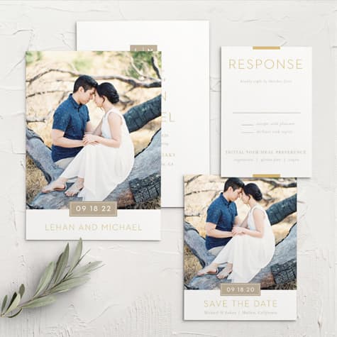 Simply Stated Wedding Invitations