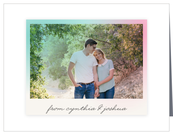 Polarized Allure Wedding Thank You Cards