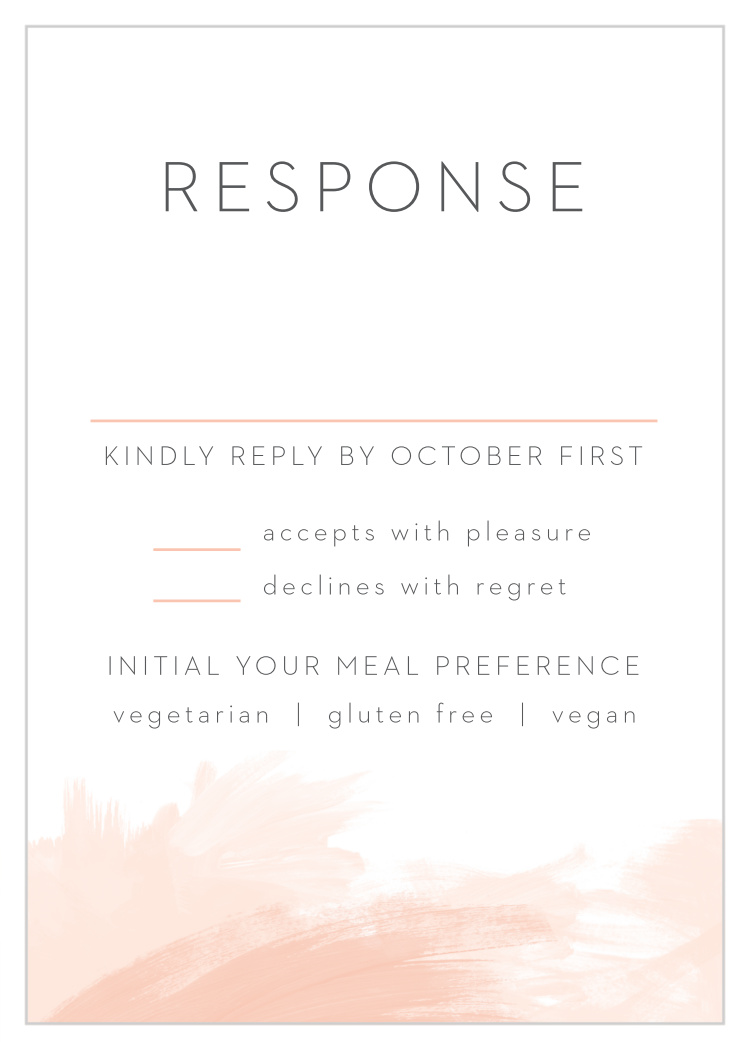 Watercolor Strokes Response Cards
