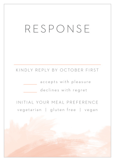 Watercolor Strokes Response Cards