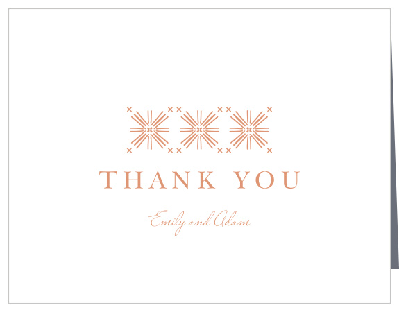 Pattern Play Wedding Thank You Cards