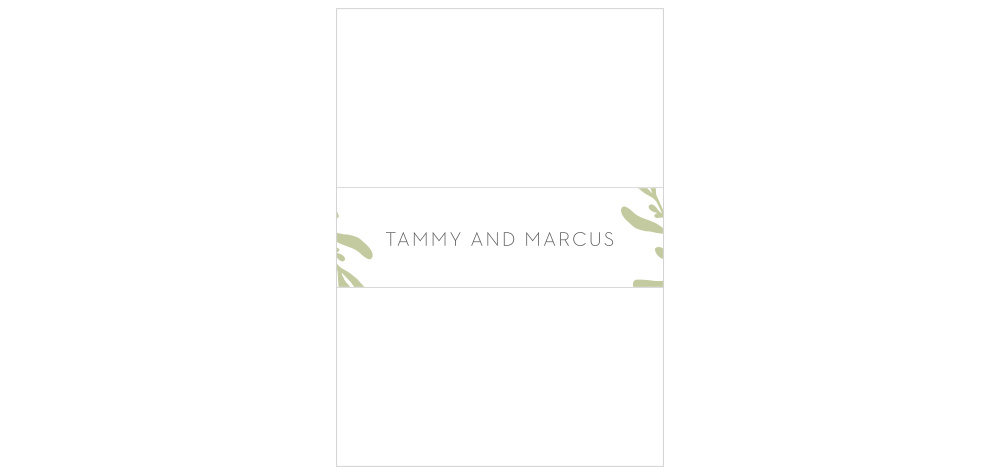 Fern Flock Wedding Belly Bands