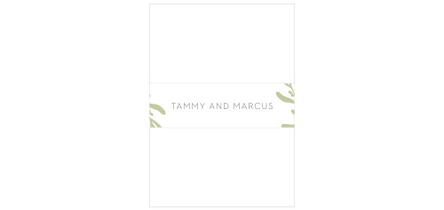 Fern Flock Wedding Belly Bands