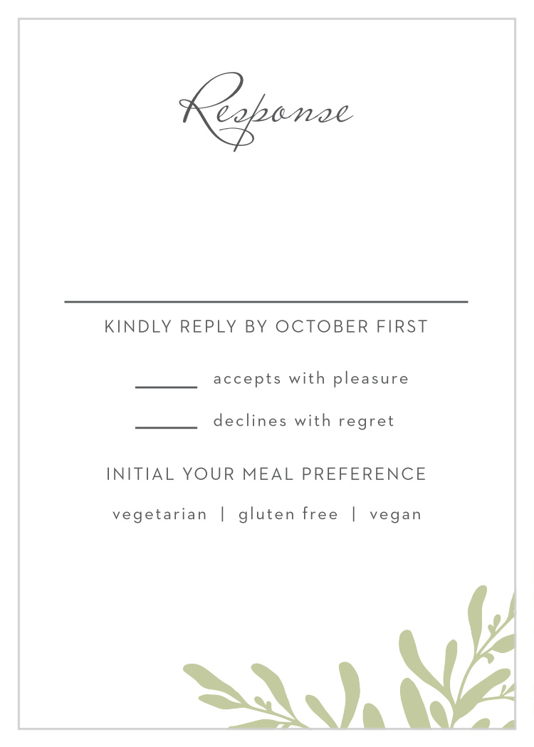 Fern Flock Response Cards