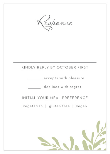 Fern Flock Response Cards