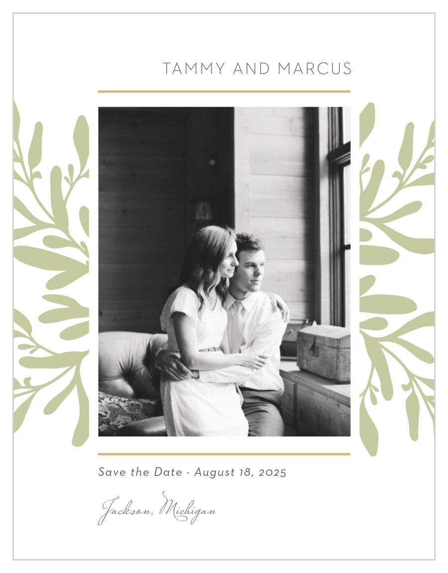 Fern Flock Save the Date Magnets