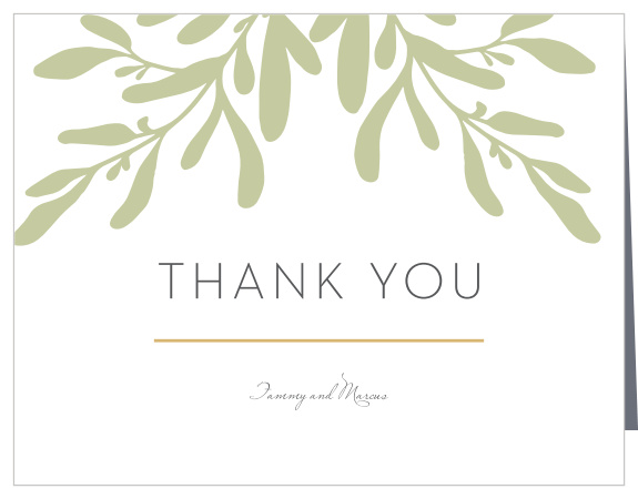 Fern Flock Wedding Thank You Cards