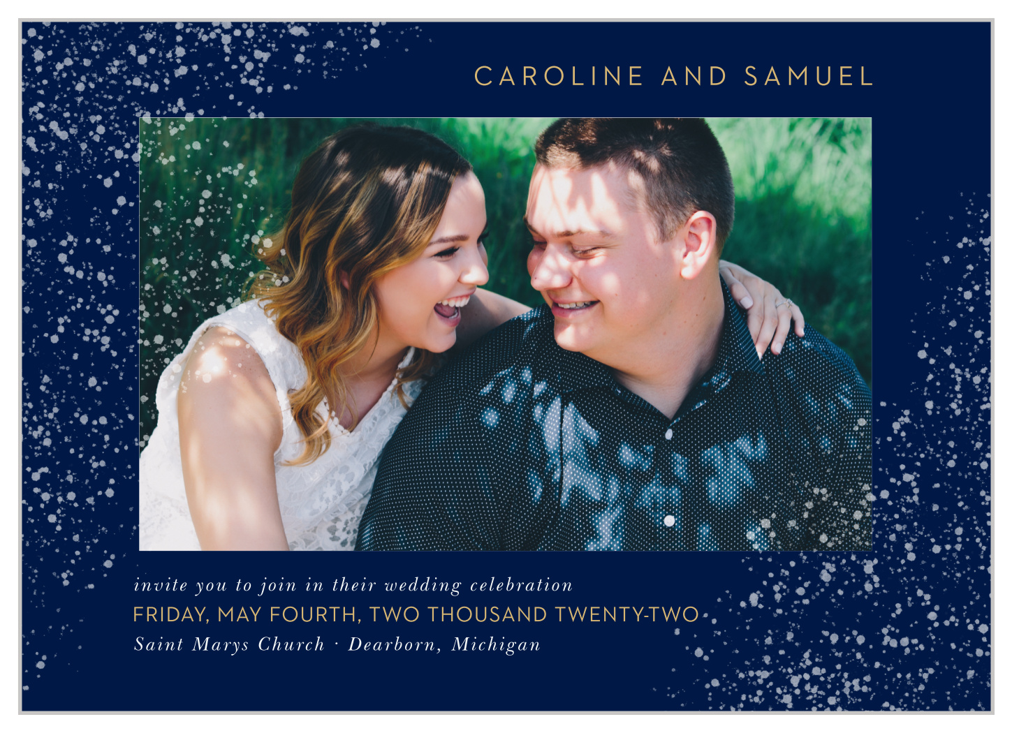 Strong Steel Wedding Invitations