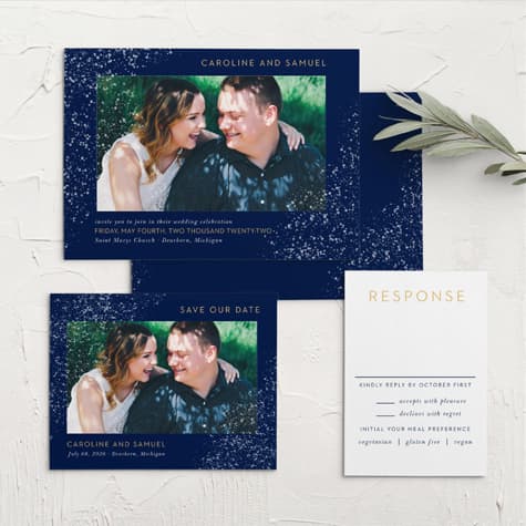 Strong Steel Wedding Invitations