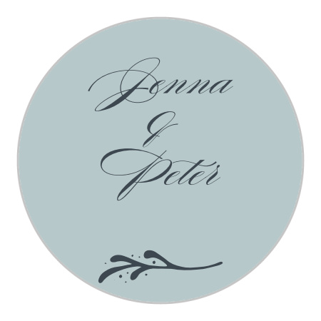 Entwined Blocks Wedding Stickers