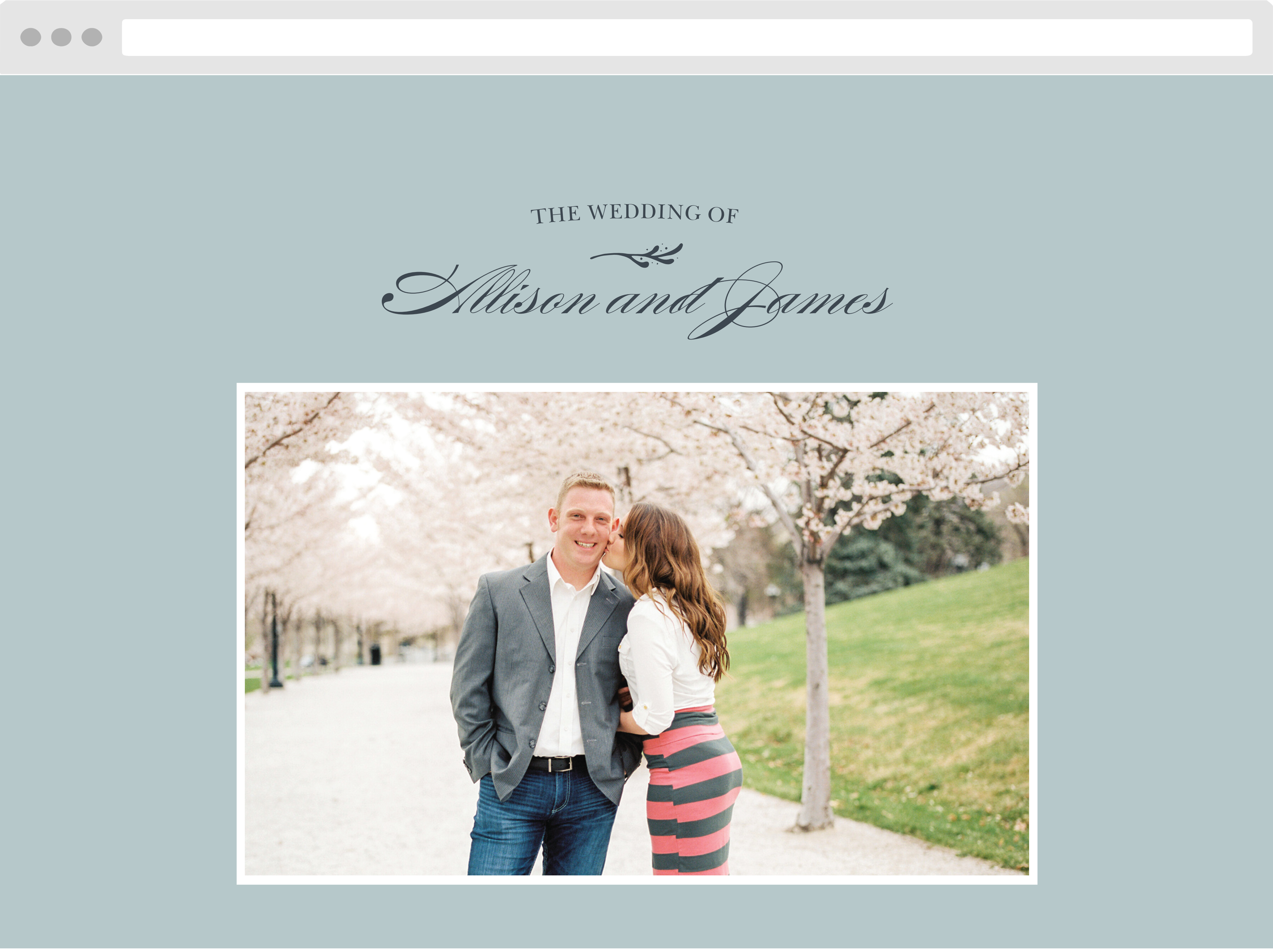 Entwined Blocks Wedding Website
