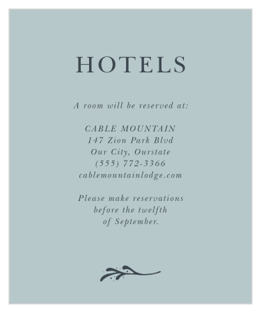 Entwined Blocks Accommodation Cards
