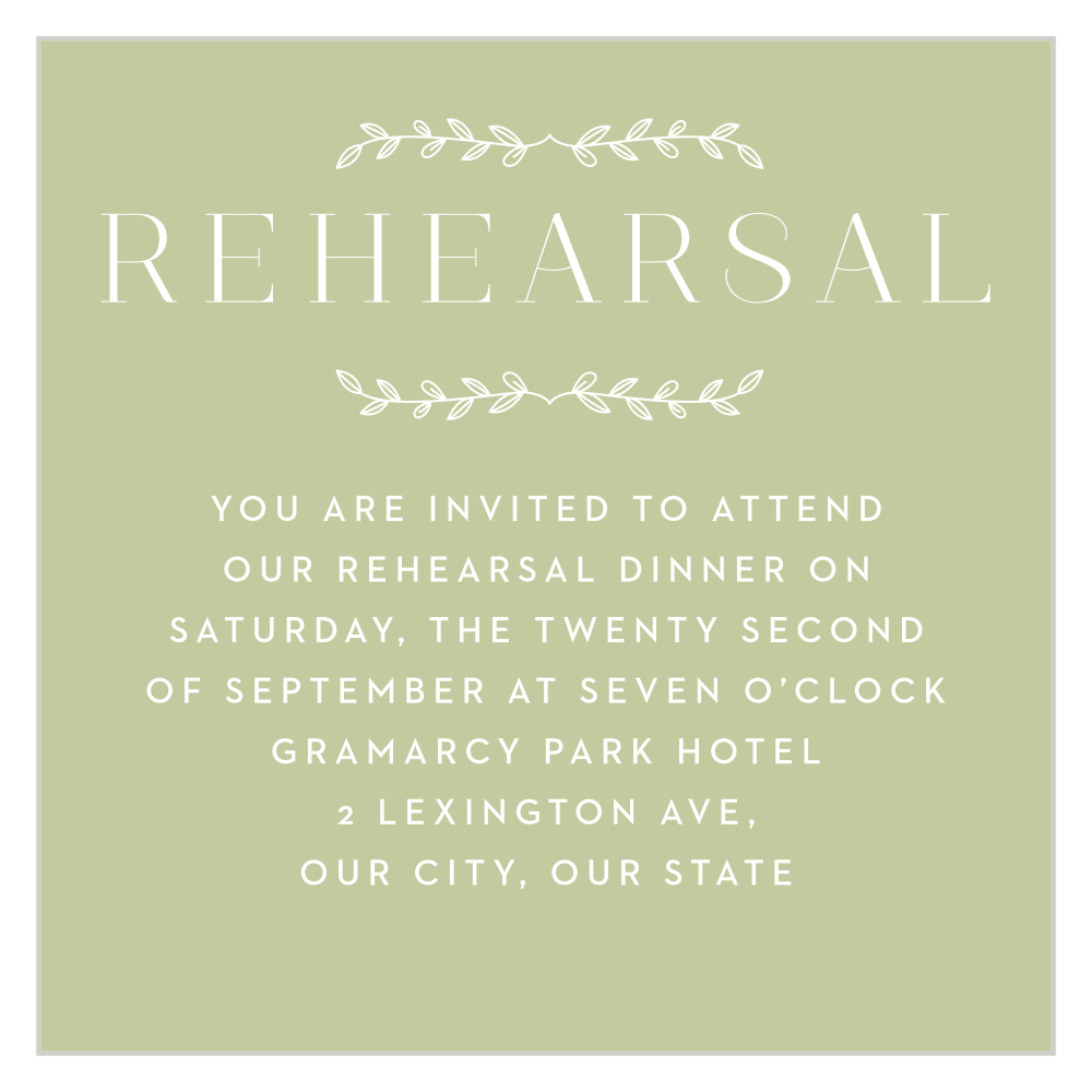 Leafy Accents Rehearsal Cards