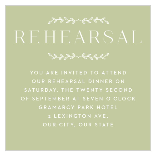 Leafy Accents Rehearsal Cards