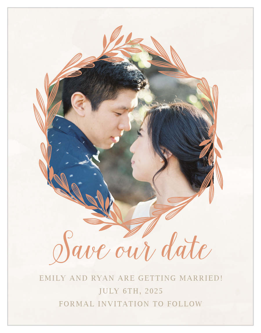 Hexagon Botanicals Save the Date Magnets