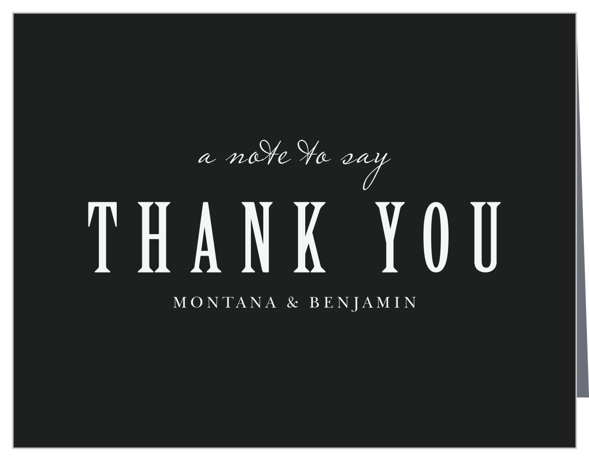 Simply Spoken Wedding Thank You Cards