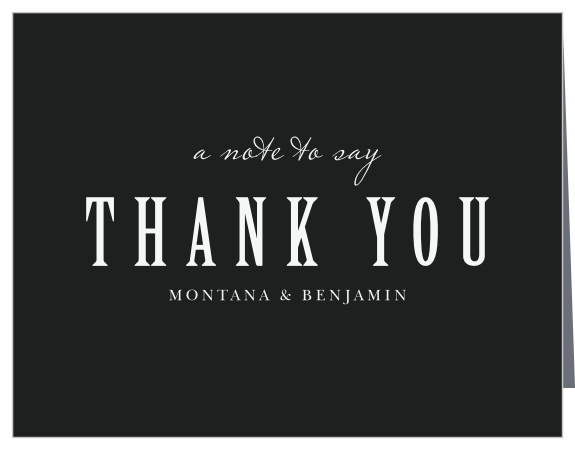 Simply Spoken Wedding Thank You Cards
