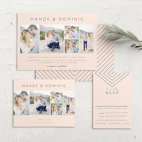 Mod Snaps Wedding Invitations