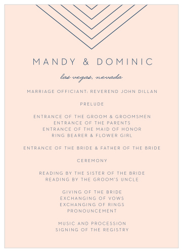 Mod Snaps Wedding Programs