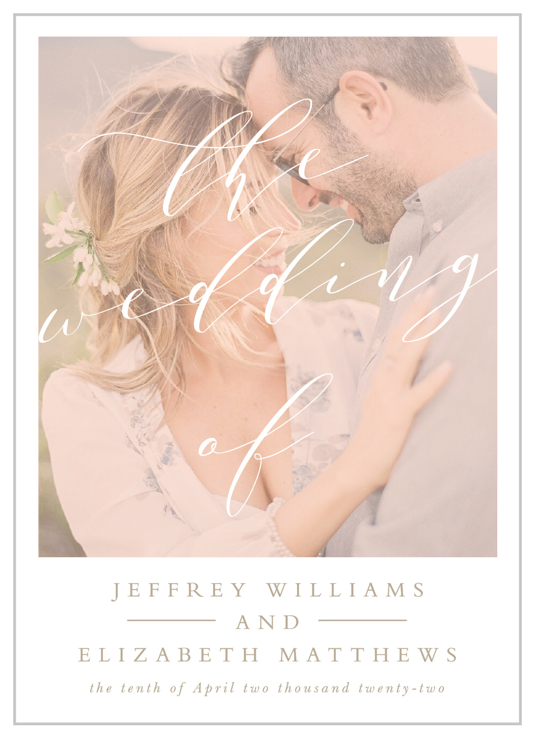 Modern Polaroid Wedding Invitations
