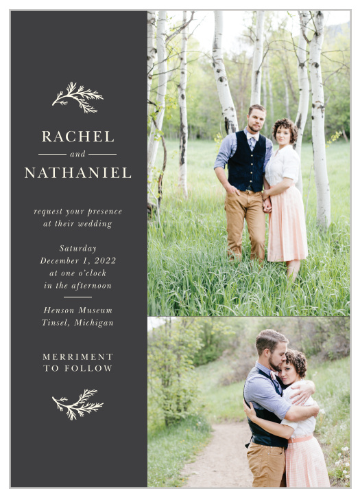 Our Modern Honor Wedding Invitations are an elegant choice!  