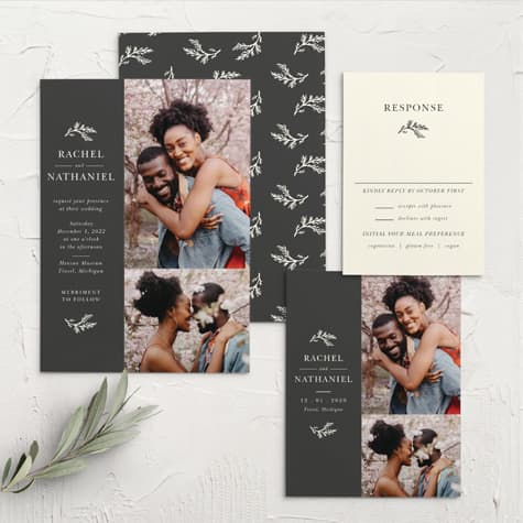 Modern Honor Wedding Invitations