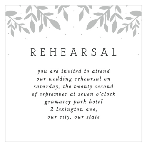 Whimsical Love Birds Rehearsal Cards