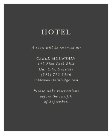 Modern Honor Accommodation Cards