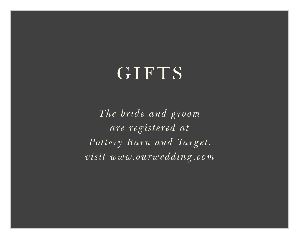 Modern Honor Registry Cards