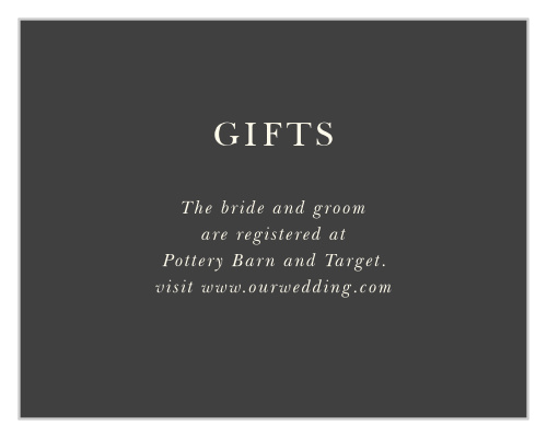 Modern Honor Registry Cards