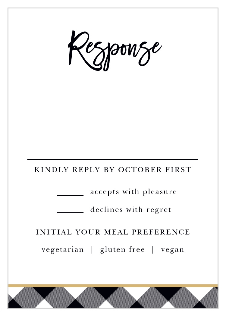 Warm Woods Response Cards