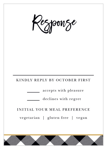 Warm Woods Response Cards