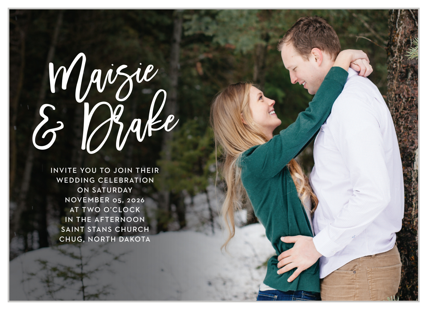 Warm Woods Wedding Invitations