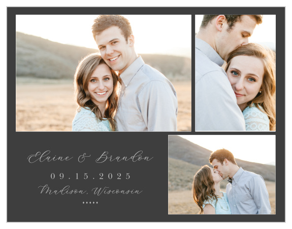 The Matilda Dots Save-the-Date Magnets are a simple yet tasteful way to share your important information with your friends and family.