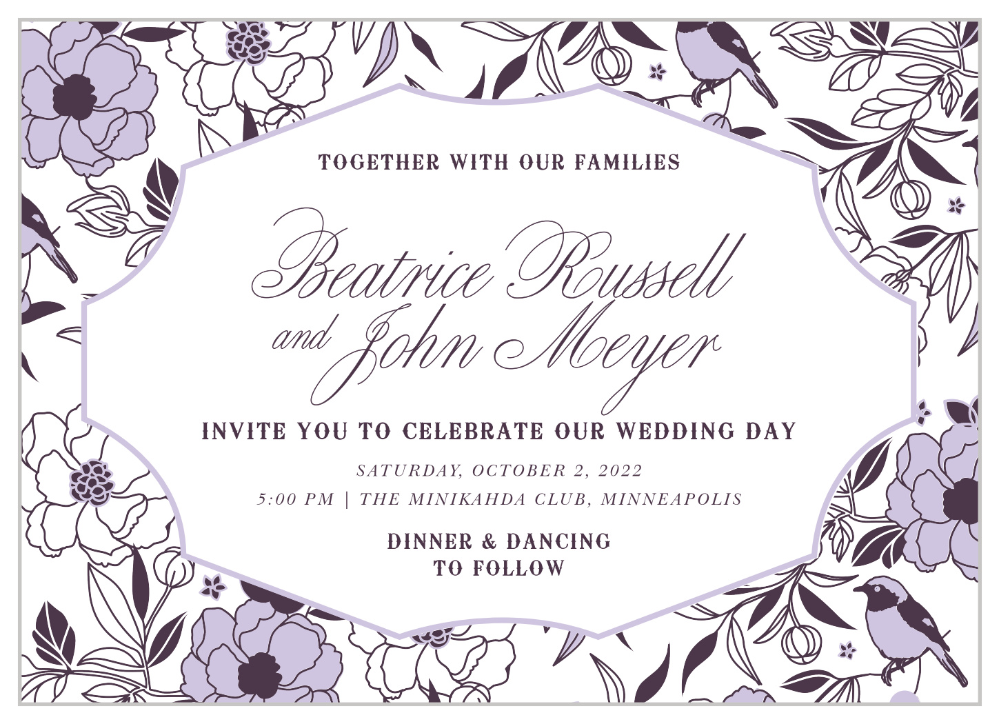 MaeMae's Midge Wedding Invitations