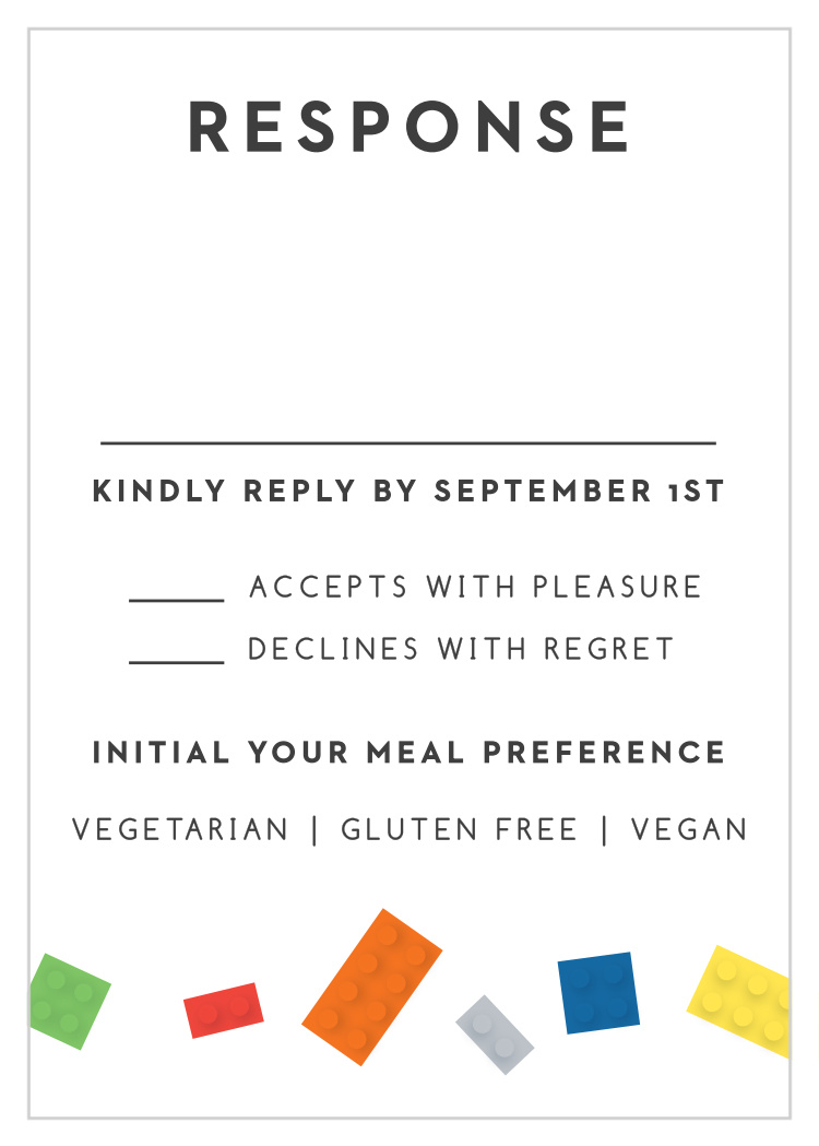 Building Blocks Bar Mitzvah Response Cards
