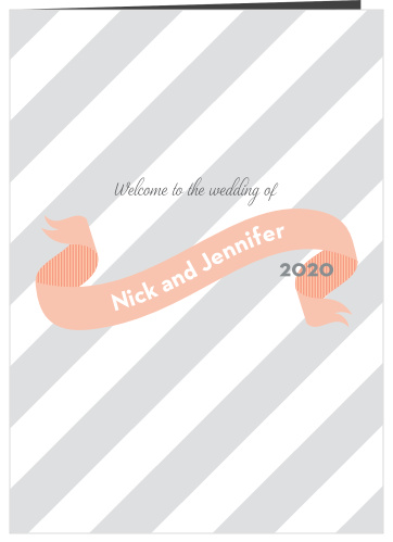 The Ribbon & Stripes wedding program is a perfect match to the rest of the Ribbon and Stripes wedding suite.
