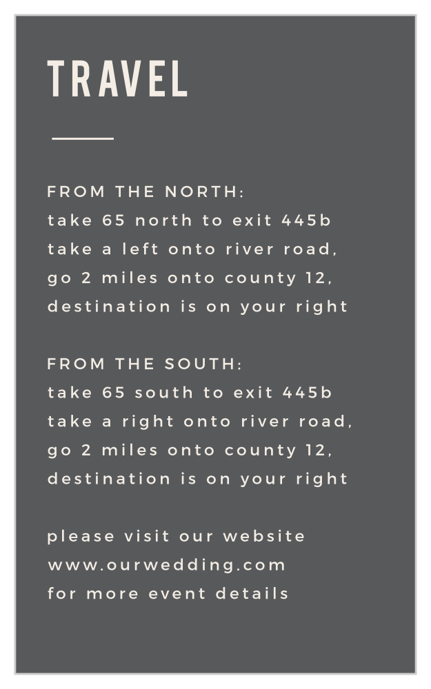 Modern Stamp Direction Cards