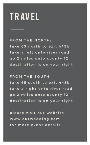 Modern Stamp Direction Cards