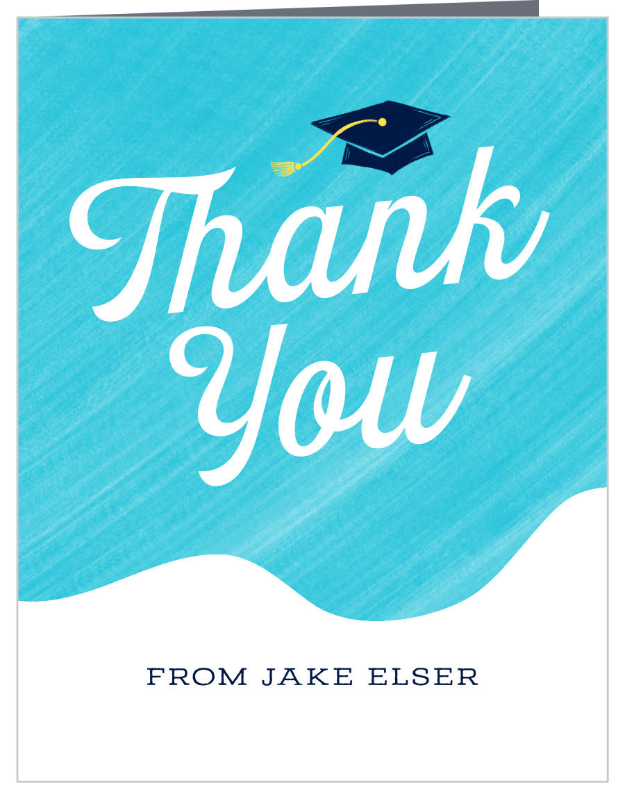 Pool Hang Graduation Thank You Cards