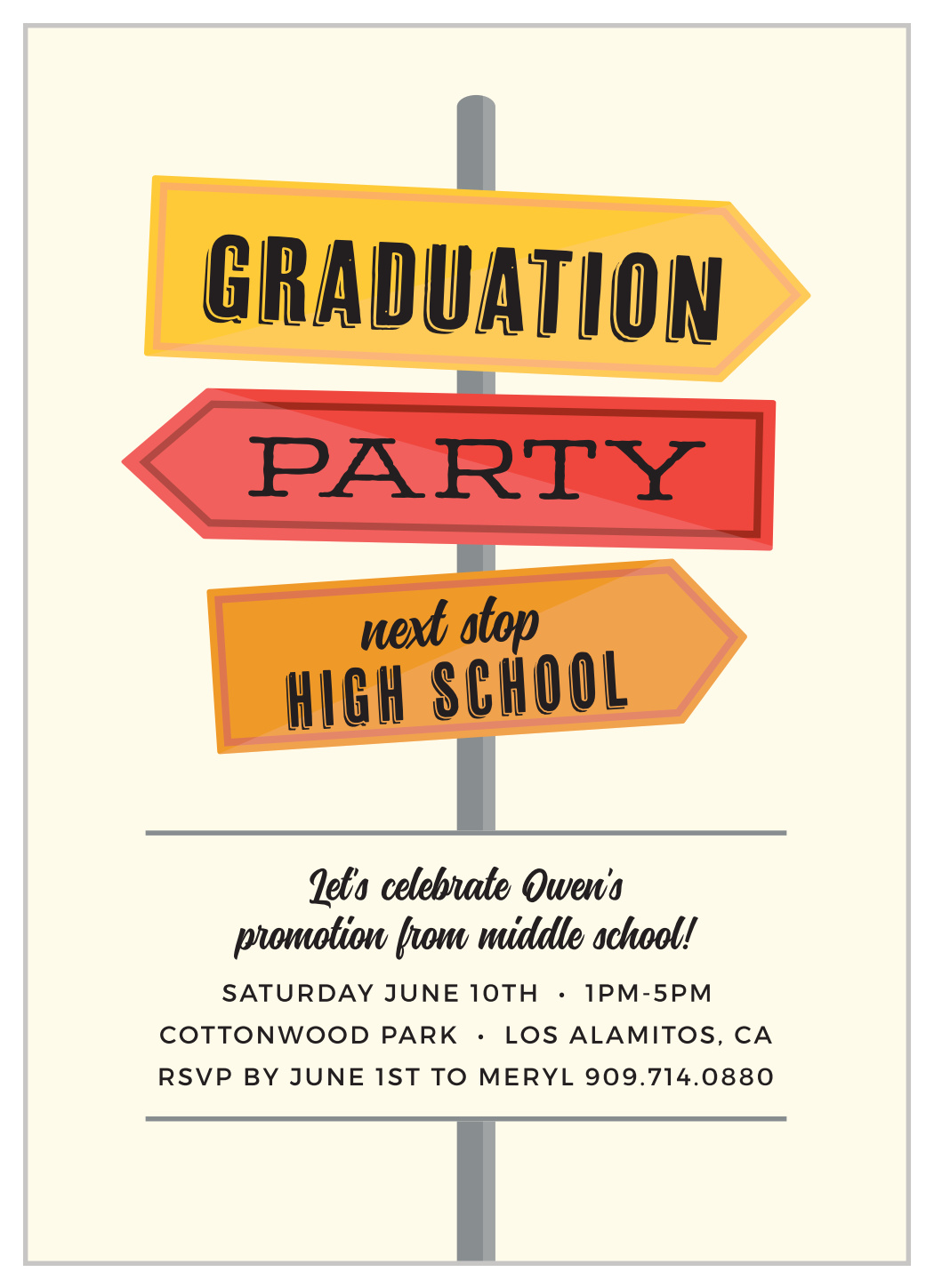 Next Stop Graduation Invitations