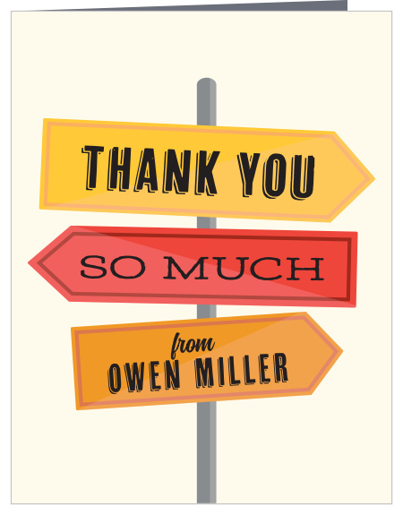 Next Stop Graduation Thank You Cards