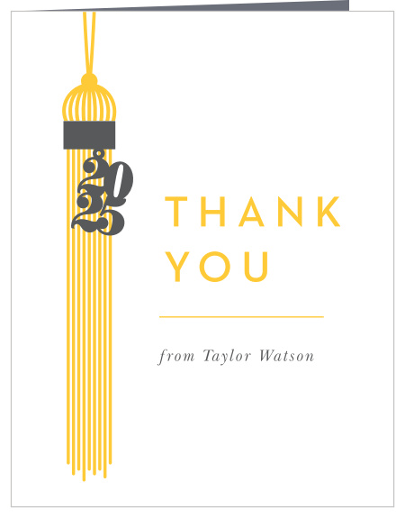 Tassel Year Graduation Thank You Cards