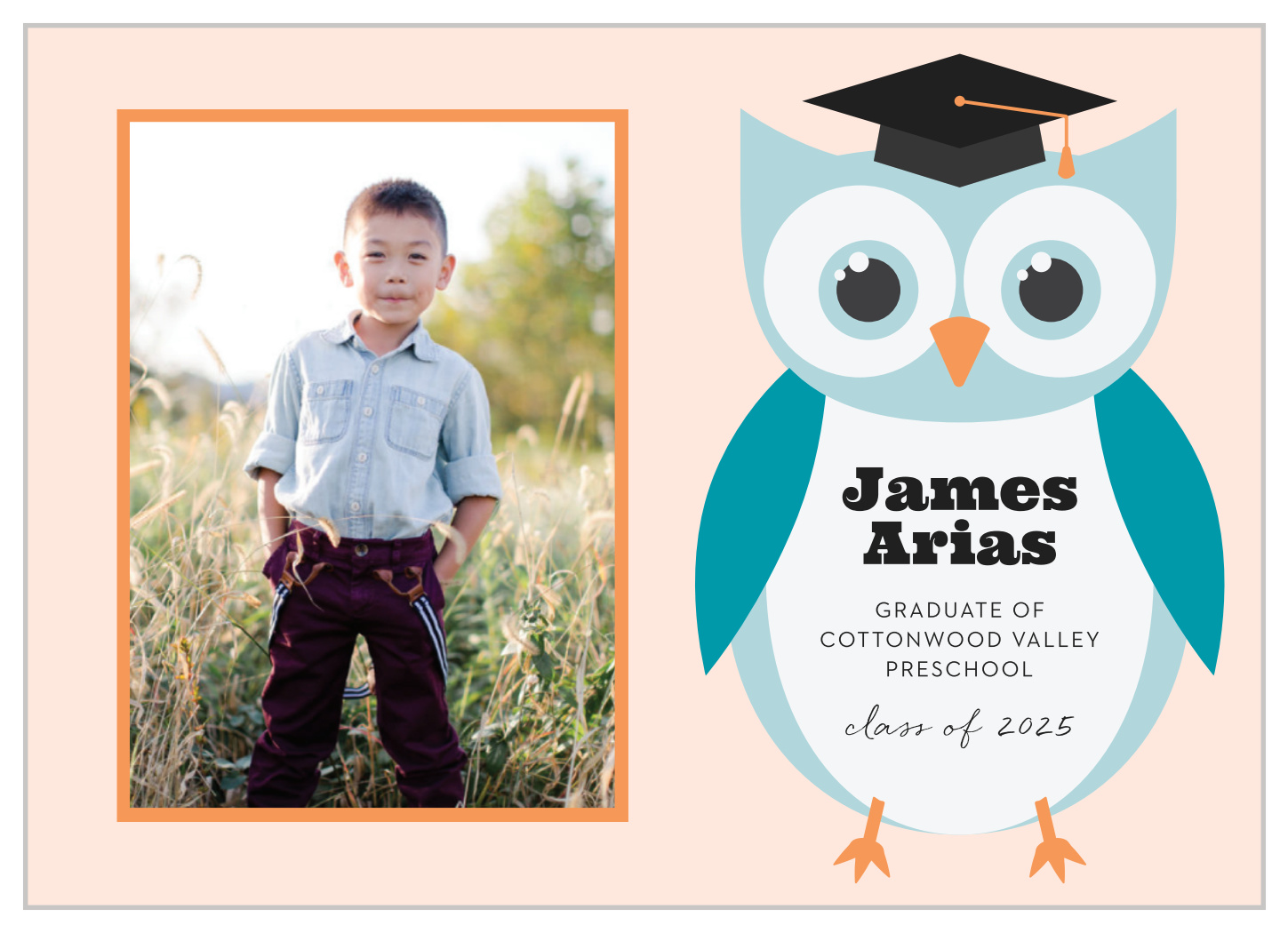 Scholastic Owl Graduation Announcements