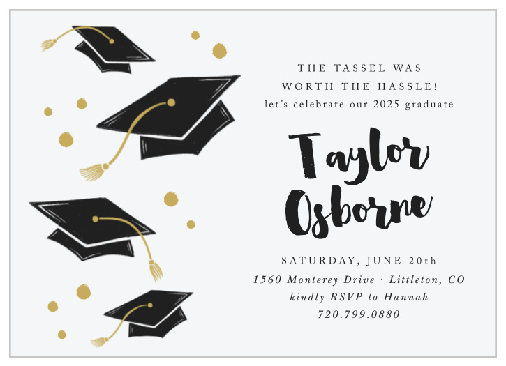 Throw your hat in the air because you're graduating!