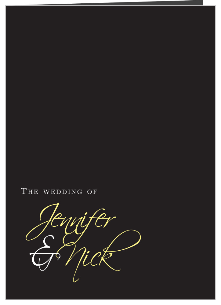 Forever Modern Wedding Programs