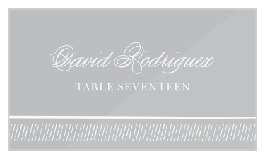 Handdrawn Frame Clear Place Cards