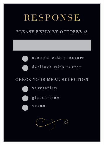 Moody Florals Response Cards
