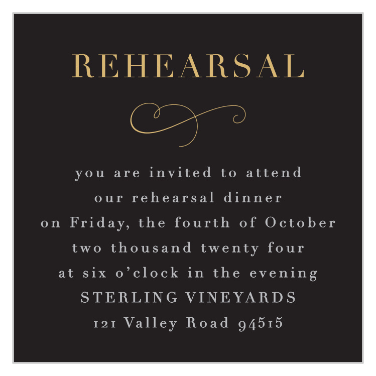 Moody Florals Rehearsal Cards